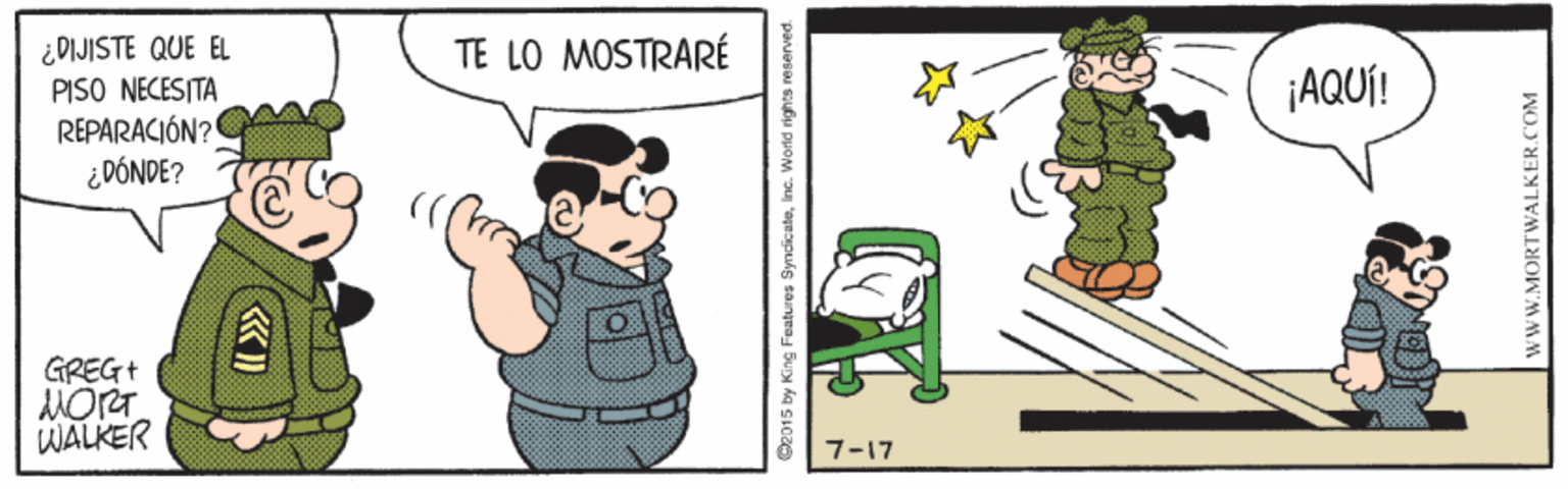 Line OCR: ¿DIJISTE QUE EL PISO NECESITA REPARACIÓN? ¿DÓNDE? TE LO MOSTRARÉ ¡AQUÍ! GREG+ WALKER 7-17 y King Features 9 wwW.MORTWALKER.COM ¿DIJISTE QUE EL PISO NECESITA REPARACIÓN? ¿DÓNDE? TE LO MOSTRARÉ ¡AQUÍ! GREG+ WALKER 7-17 y King Features 9 wwW.MORTWALKER.COM