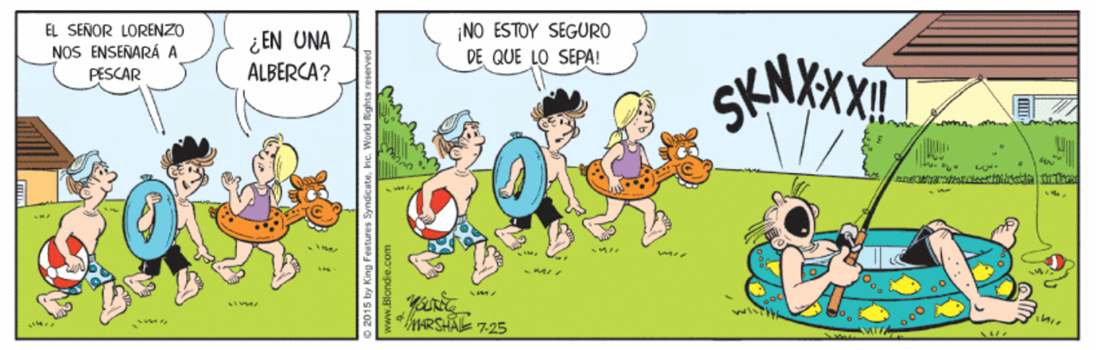 Adaptation OCR: EL SEÑOR LORENZO NOS ENSENARÁ A PESCAR ¿EN UNA ALBERCA? NO ESTOY SEGURO DE QUE LO SEPA! ARSHAL 7-25 ng features Syndicatehc. Worlk EL SEÑOR LORENZO NOS ENSENARÁ A PESCAR ¿EN UNA ALBERCA? NO ESTOY SEGURO DE QUE LO SEPA! ARSHAL 7-25 ng features Syndicatehc. Worlk