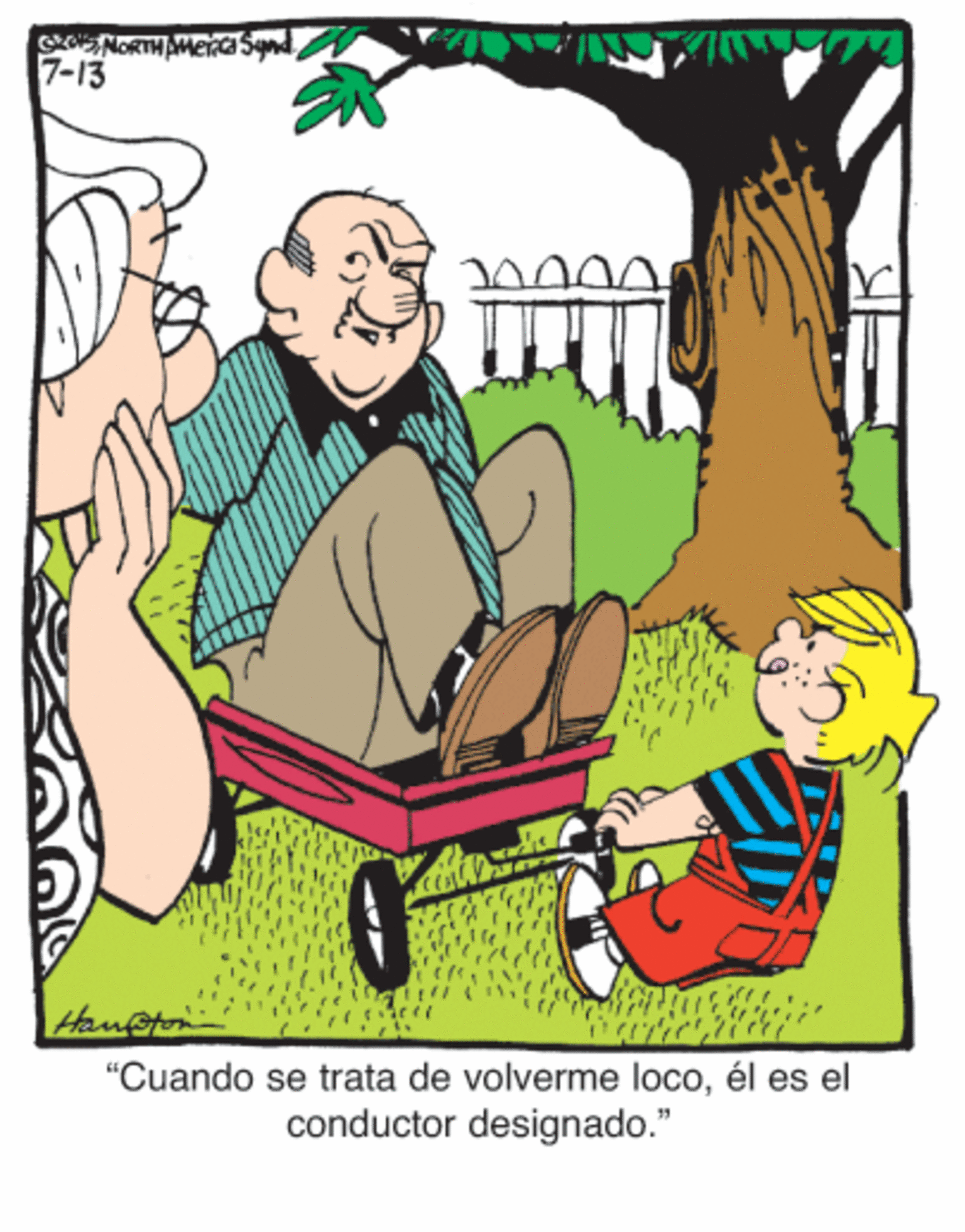 Art OCR: 7-13 Ham@ton "Cuando se trata de volverme locoél es el conductor designado." 7-13 Ham@ton "Cuando se trata de volverme locoél es el conductor designado."