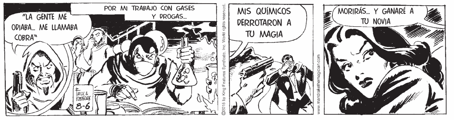 Fictional character OCR: POR M TRABAJO CON GASES Y DROGAS. MORIRÁS. Y GANARÉ A ?? N?VIA MIS QUÍMICOS "LA GENTE ME DERROTARON A ODIABA. ME LLAMABA TU MAGIA COBRA" 8-6 POR M TRABAJO CON GASES Y DROGAS. MORIRÁS. Y GANARÉ A ?? N?VIA MIS QUÍMICOS "LA GENTE ME DERROTARON A ODIABA. ME LLAMABA TU MAGIA COBRA" 8-6