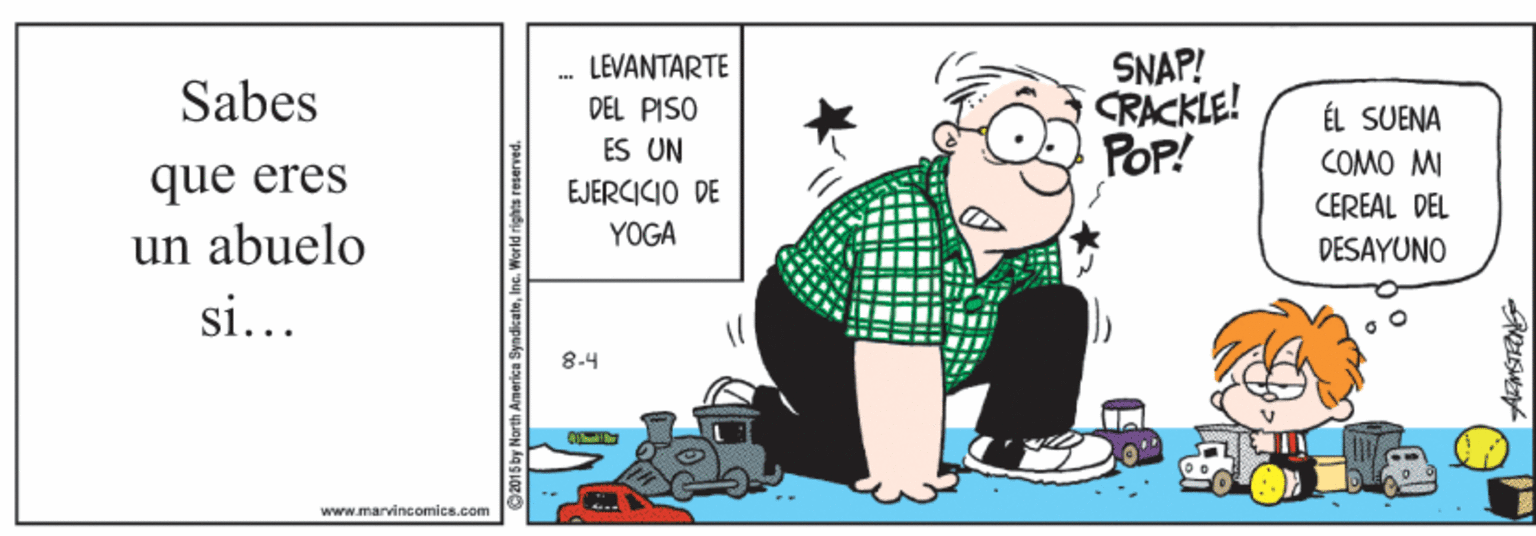 Happy OCR: SNAP! RACKLE! POP! LEVANTARTE Sabes DEL PISO ÉL SUENA COMO MI CEREAL DEL ES UN que eres EJERCICIO DE un abuelo YOGA DESAYUNO si... 8-4 www.marvincomics.com a Syndicate i SNAP! RACKLE! POP! LEVANTARTE Sabes DEL PISO ÉL SUENA COMO MI CEREAL DEL ES UN que eres EJERCICIO DE un abuelo YOGA DESAYUNO si... 8-4 www.marvincomics.com a Syndicate i