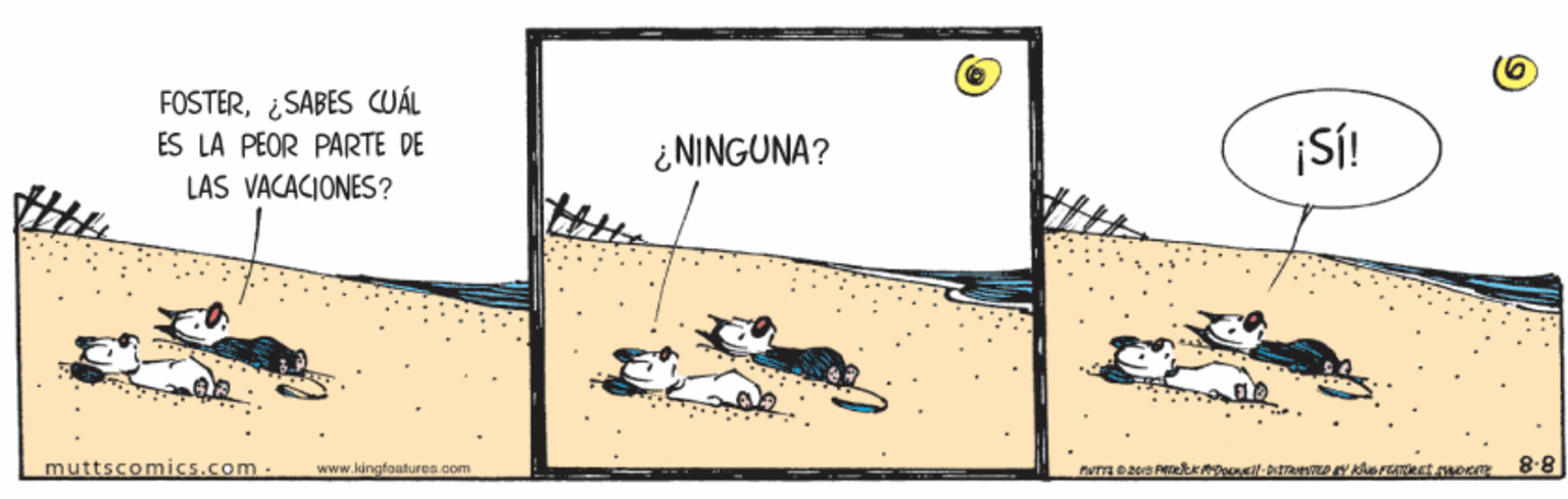 Handwriting OCR: FOSTER¿SABES CUÁL ÉS LA PEOR PARTE DE ¿NINGUNA? ¡SÍ! LAS VACACIONES? muttscomics.com . www.kingfantures.com FOSTER¿SABES CUÁL ÉS LA PEOR PARTE DE ¿NINGUNA? ¡SÍ! LAS VACACIONES? muttscomics.com . www.kingfantures.com