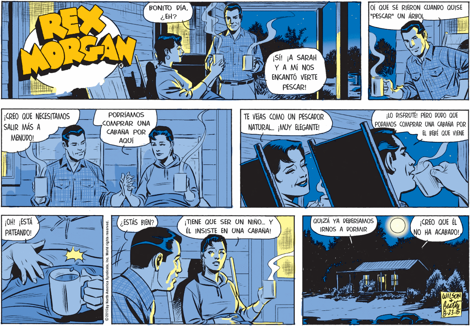 Parallel OCR: REX LAPREAN BONITO DÍAoí QUE SE RIERON CUANDO QUISE "PESCAR" UN ÁRBOL ¿ EH? SI! ¡A SARAH YA MÍ NOS ENCANTÓ VERTE PESCAR! CREO QUE NECESITAMOS SALIR MÁS A LO DISFRUTÉ! PERO DUDO QUE PODAMOS COMPRAR UNA CABAÑA POR EL BEBÉ QUE VIENE PODRÍAMOS TE VEIAS COMO UN PESCADOR COMPRAR UNA NATURAL. MUY ELEGANTE! CABANA POR MENUDO! AQUÍ ¡OH! ESTÁ PATEANDO! QUIZÁ YA DEBERÍAMOS IRNOS A DORMIR ¡CREO QUE ÉL NO HA ACABADO! ¿ESTÁS BIEN? TIENE QUE SER UN NIÑO. Y ÉL INSISTE EN UNA CABAÑA! WILSON beath .23-15 REX LAPREAN BONITO DÍAoí QUE SE RIERON CUANDO QUISE "PESCAR" UN ÁRBOL ¿ EH? SI! ¡A SARAH YA MÍ NOS ENCANTÓ VERTE PESCAR! CREO QUE NECESITAMOS SALIR MÁS A LO DISFRUTÉ! PERO DUDO QUE PODAMOS COMPRAR UNA CABAÑA POR EL BEBÉ QUE VIENE PODRÍAMOS TE VEIAS COMO UN PESCADOR COMPRAR UNA NATURAL. MUY ELEGANTE! CABANA POR MENUDO! AQUÍ ¡OH! ESTÁ PATEANDO! QUIZÁ YA DEBERÍAMOS IRNOS A DORMIR ¡CREO QUE ÉL NO HA ACABADO! ¿ESTÁS BIEN? TIENE QUE SER UN NIÑO. Y ÉL INSISTE EN UNA CABAÑA! WILSON beath .23-15