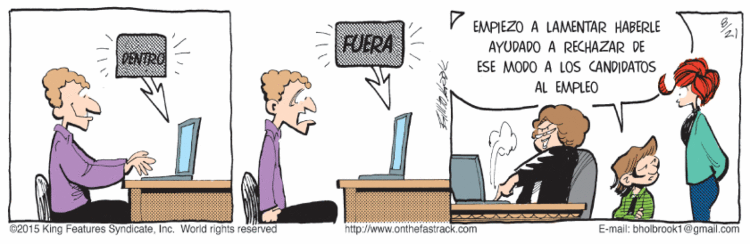 Laptop OCR: EMPIEZO A LAMENTAR HABERLE 12FUERA AYUDADO A RECHAZAR DE DENTRO ESE MODO A LOS CANDIDATOS AL EMPLEO ©2015 King Features SyndicateInc. World rights reserved http://www.onthefastrack.com E-mail: bholbrook1@gmail.com EMPIEZO A LAMENTAR HABERLE 12FUERA AYUDADO A RECHAZAR DE DENTRO ESE MODO A LOS CANDIDATOS AL EMPLEO ©2015 King Features SyndicateInc. World rights reserved http://www.onthefastrack.com E-mail: bholbrook1@gmail.com