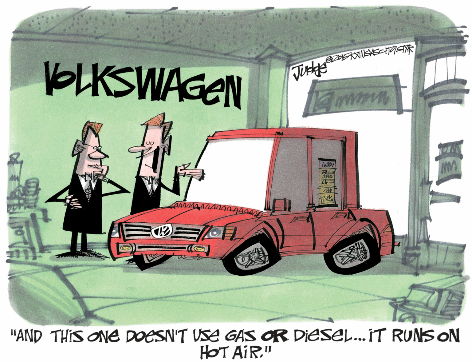 Commercial vehicle OCR: BLKSWAGEN "AND THIS ONE DOESN'T USE GAS OR DIESEL..IT RUNS ON HOT AIR." .... BLKSWAGEN "AND THIS ONE DOESN'T USE GAS OR DIESEL..IT RUNS ON HOT AIR." ....