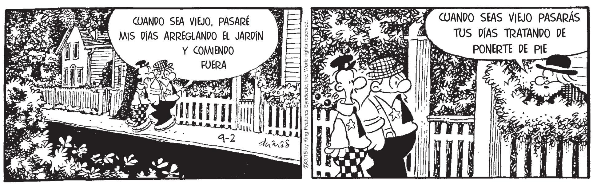 Pattern OCR: CUANDO SEAS VIEJO PASARÁS TUS DÍAS TRATANDO DE PONERTE DE PIE CUANDO SEA VIEJOPASARÉ MIS DÍAS ARREGLANDO EL JARDÍN Y COMIENDO FUERA 9-2 dumas CUANDO SEAS VIEJO PASARÁS TUS DÍAS TRATANDO DE PONERTE DE PIE CUANDO SEA VIEJOPASARÉ MIS DÍAS ARREGLANDO EL JARDÍN Y COMIENDO FUERA 9-2 dumas