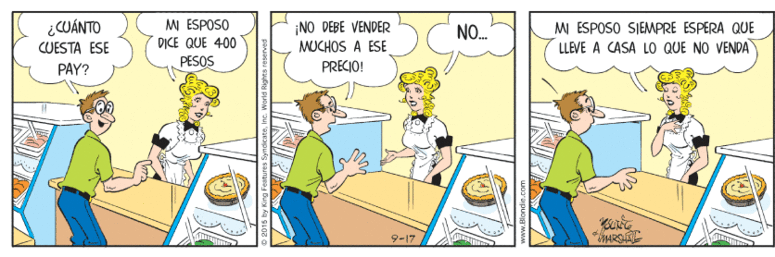 Comics OCR: ¿CUÁNTO M ESPOSO D?CE QUE 400 ¡NO DEBE VENDER MUCHOS A ESE MI ESPOSO SIEMPRE ESPERA QUE LLEVE A CASA LO QUE NO VENDA NO. CUESTA ESE PAY? PESOS PRECIO! 9-17 ¿CUÁNTO M ESPOSO D?CE QUE 400 ¡NO DEBE VENDER MUCHOS A ESE MI ESPOSO SIEMPRE ESPERA QUE LLEVE A CASA LO QUE NO VENDA NO. CUESTA ESE PAY? PESOS PRECIO! 9-17