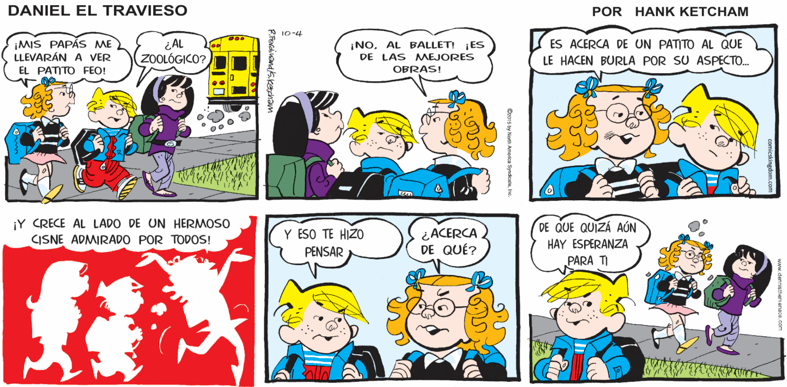 Yellow OCR: ESTOY EMOCIONADA! EXPLÍCANOS POR QUÉ EL DANIEL TRAVIESO 10-4 ¡MIS PAPÁS ME LLEVARÁN A VER EL PATITO FEO! ES ACERCA DE UN PATITO AL QUE ¿AL (2OOLÓGICO? ¡NOAL BALLET! ¡ES DE LAS MAEJORES OBRAS! LE HACEN BURLA POR SU ASPECTO. ¡Y CRECE AL LADO DE UN HERMOSO CISNE ADMIRADO POR TODOS! DE QUE QUIZÁ AÚN ¿ACERCA DE QUÉ? Y ESO TE HIZO HAY ESPERANZA PARA TI PENSAR ESTOY EMOCIONADA! EXPLÍCANOS POR QUÉ EL DANIEL TRAVIESO 10-4 ¡MIS PAPÁS ME LLEVARÁN A VER EL PATITO FEO! ES ACERCA DE UN PATITO AL QUE ¿AL (2OOLÓGICO? ¡NOAL BALLET! ¡ES DE LAS MAEJORES OBRAS! LE HACEN BURLA POR SU ASPECTO. ¡Y CRECE AL LADO DE UN HERMOSO CISNE ADMIRADO POR TODOS! DE QUE QUIZÁ AÚN ¿ACERCA DE QUÉ? Y ESO TE HIZO HAY ESPERANZA PARA TI PENSAR