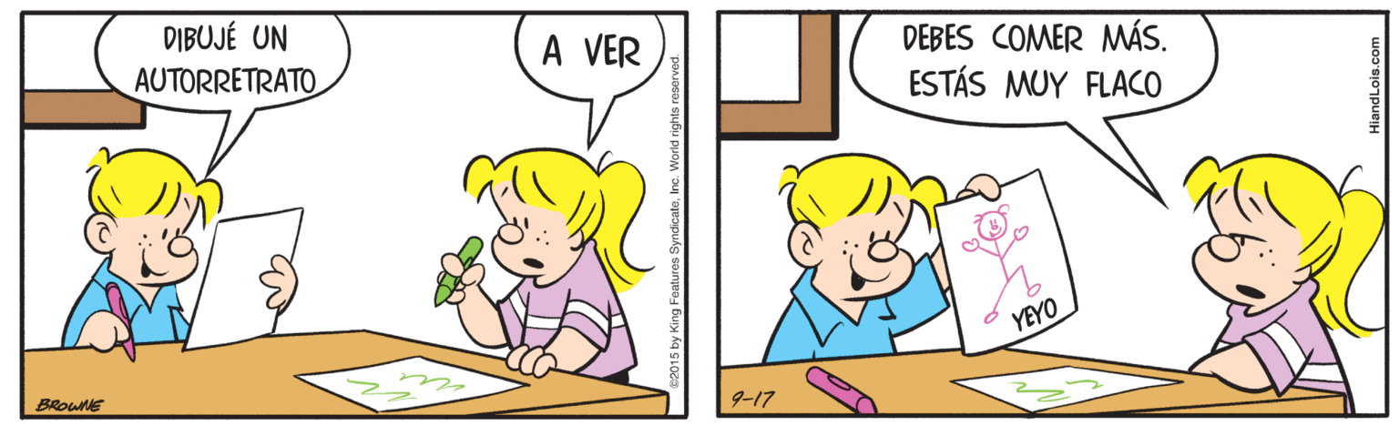 Gesture OCR: DIBUJÉ UN AUTORRETRATO A VER DEBES COMER MÁS. ESTÁS MUY FLACO YEYO BROUNE 9-17 DIBUJÉ UN AUTORRETRATO A VER DEBES COMER MÁS. ESTÁS MUY FLACO YEYO BROUNE 9-17