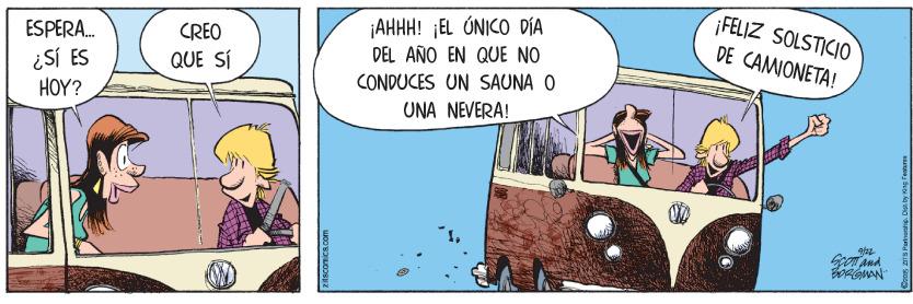 People OCR: ¡FELIZ SOLSTICIO ¡AHHH! ¡EL ÓNICO DÍA DEL AÑO EN QUE NO ESPERA. CREO DE CAMIONETA! ¿SÍ ES HOY? QUE SÍ CONDUCES UN SAUNA O UNA NEVERA! Spom And ¡FELIZ SOLSTICIO ¡AHHH! ¡EL ÓNICO DÍA DEL AÑO EN QUE NO ESPERA. CREO DE CAMIONETA! ¿SÍ ES HOY? QUE SÍ CONDUCES UN SAUNA O UNA NEVERA! Spom And