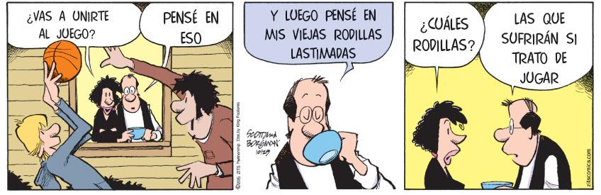 People OCR: ¿VAS A UNIRTE AL JUEGO? Y LUEGO PENSÉ EN MIS VIEJAS RODILLAS PENSÉ EN LAS QUE ¿CUÁLES RODILLAS? ESO SUFRIRÁN SI LASTIMADAS TRATO DE JUGAR ¿VAS A UNIRTE AL JUEGO? Y LUEGO PENSÉ EN MIS VIEJAS RODILLAS PENSÉ EN LAS QUE ¿CUÁLES RODILLAS? ESO SUFRIRÁN SI LASTIMADAS TRATO DE JUGAR