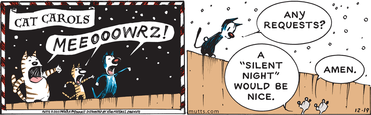 Slope OCR: ?A? ?AROLS ANY REQUESTS? MEE000WRZ! A "SILENT NIGHT" AMEN. WOULD BE NICE. mutts.com 12-19 ?A? ?AROLS ANY REQUESTS? MEE000WRZ! A "SILENT NIGHT" AMEN. WOULD BE NICE. mutts.com 12-19