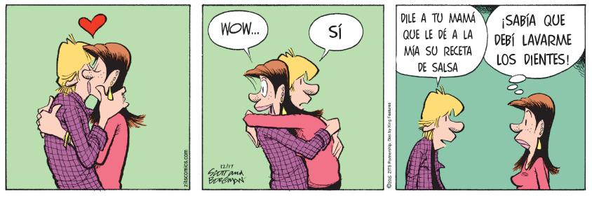 Line OCR: DILE A TU MAMÁ QUE LE DÉ A LA MÍA SU RECETA DE SALSA ¡SABÍA QUE DEBÍ LAVARME LOS DIENTES! WOW. SÍ 12/17 DILE A TU MAMÁ QUE LE DÉ A LA MÍA SU RECETA DE SALSA ¡SABÍA QUE DEBÍ LAVARME LOS DIENTES! WOW. SÍ 12/17