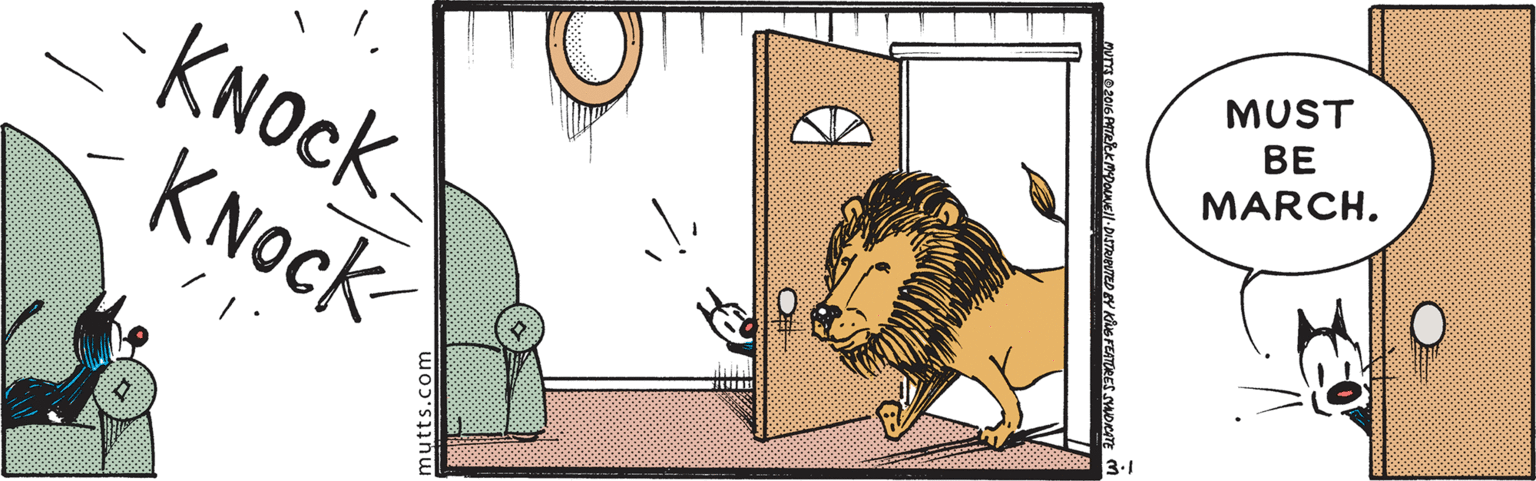 Line OCR: MUST ?? MARCH. KNOCK. KNock mutts.com MUST ?? MARCH. KNOCK. KNock mutts.com
