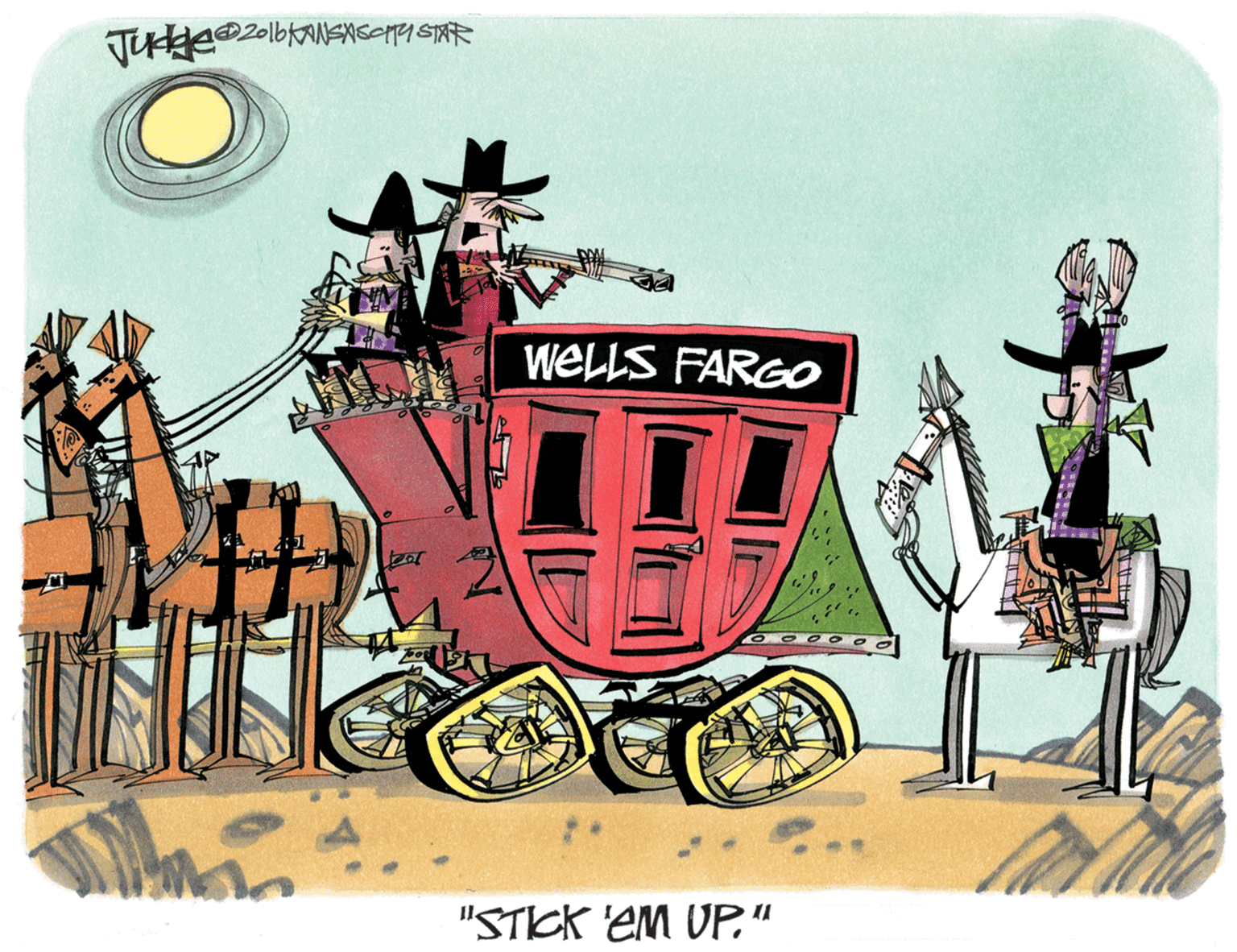 Pack animal OCR: WELLS FARGOo "STICK 'EM UP" WELLS FARGOo "STICK 'EM UP