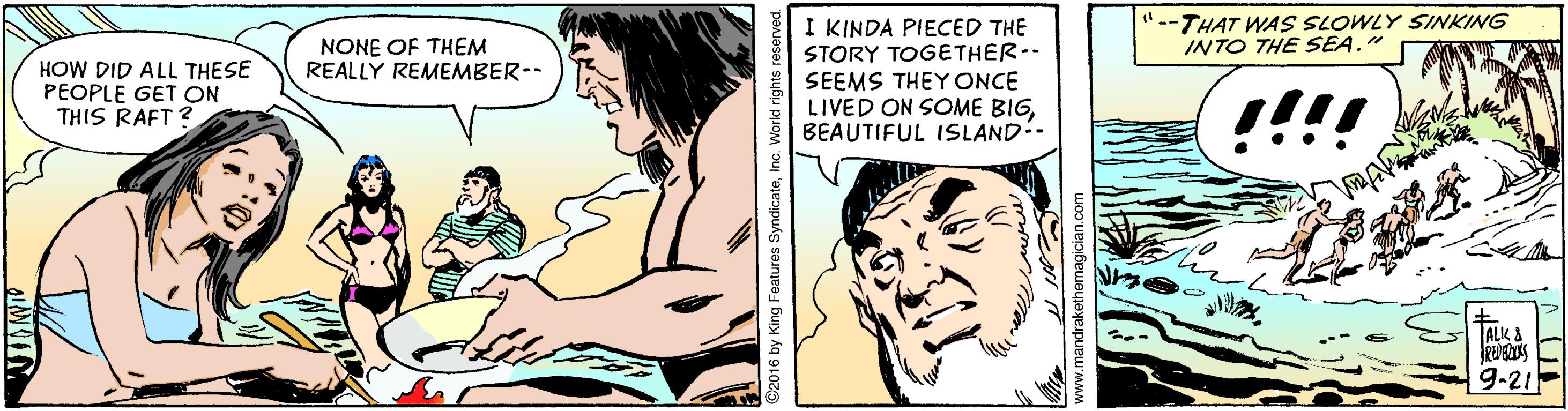 Organ OCR: "--THAT WAS SLOWLY SINKING INTO THE SEA. I KINDA PIECED THE STORY TOGETHER-- SEEMS THEY ONCE LIVED ON SOME BIGBEAUTIFUL ISLAND-- NONE OF THEM REALLY REMEMBER-- HOW DID ALL THESE PEOPLE GET ON THIS RAFT ? !! ALKA 9-21 "--THAT WAS SLOWLY SINKING INTO THE SEA. I KINDA PIECED THE STORY TOGETHER-- SEEMS THEY ONCE LIVED ON SOME BIGBEAUTIFUL ISLAND-- NONE OF THEM REALLY REMEMBER-- HOW DID ALL THESE PEOPLE GET ON THIS RAFT ? !! ALKA 9-21