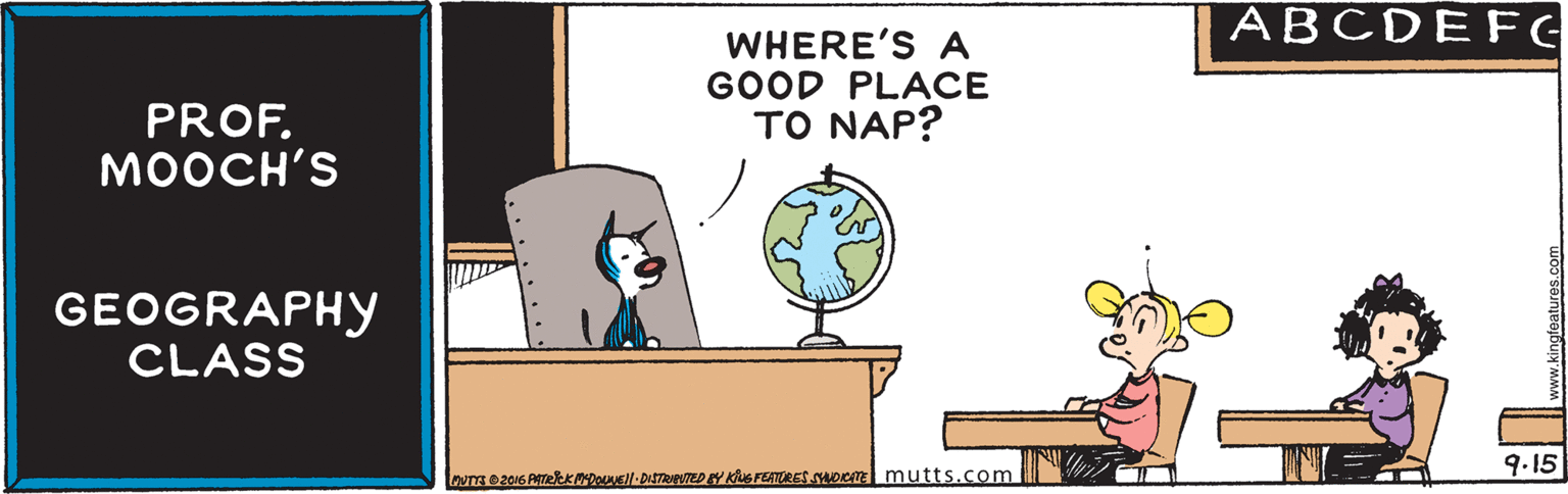 Line OCR: ABCDEFG WHERE'S A GOOD PLACE TO NAP? PROF. MOOCH'S GEOGRAPHY CLASS 9.15 PUTE e206 ATekkDEN-DISTRNTED Y KS FETRES ADIC mutts.com ABCDEFG WHERE'S A GOOD PLACE TO NAP? PROF. MOOCH'S GEOGRAPHY CLASS 9.15 PUTE e206 ATekkDEN-DISTRNTED Y KS FETRES ADIC mutts.com