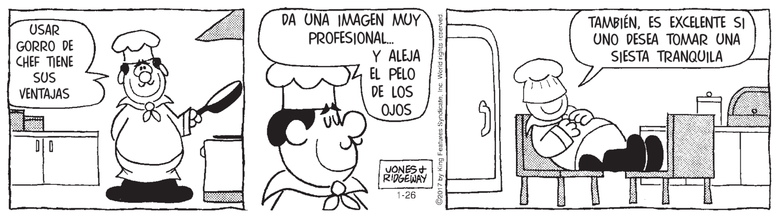 Gesture OCR: DA UNA IMAGEN MUY PROFESIONAL. Y ALEJA EL PELO DE LOS OJOS USAR GORRO DE CHEF TIENE SUS VENTAJAS TAMBIÉNES EXCELENTE SI UNO DESEA TOMAR UNA SIESTA TRANQUILA JONES+ |RIDGEWAY 1-26 eatuwes SyndicateDA UNA IMAGEN MUY PROFESIONAL. Y ALEJA EL PELO DE LOS OJOS USAR GORRO DE CHEF TIENE SUS VENTAJAS TAMBIÉNES EXCELENTE SI UNO DESEA TOMAR UNA SIESTA TRANQUILA JONES+ |RIDGEWAY 1-26 eatuwes Syndicate