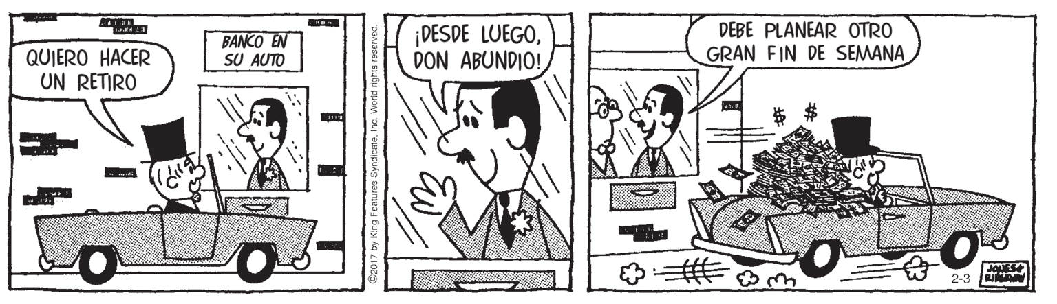 Font OCR: ¡DESDE LUEGODON ABUNDIO! DEBE PLANEAR OTRO BANCO EN SU AUTO GRAN FIN DE SEMANA QUIERO HACER UN RETIRO JqUES 2-3 ©2017 by King Foatures SyndicateInc. World nghts reserved. ¡DESDE LUEGODON ABUNDIO! DEBE PLANEAR OTRO BANCO EN SU AUTO GRAN FIN DE SEMANA QUIERO HACER UN RETIRO JqUES 2-3 ©2017 by King Foatures SyndicateInc. World nghts reserved.