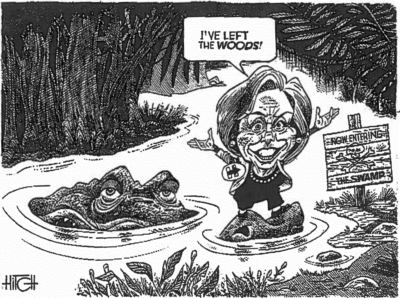 Humour OCR: I'VE LEFT THE WOODS! ? NGWENTERING THESWAMP HiGH I'VE LEFT THE WOODS! ? NGWENTERING THESWAMP HiGH