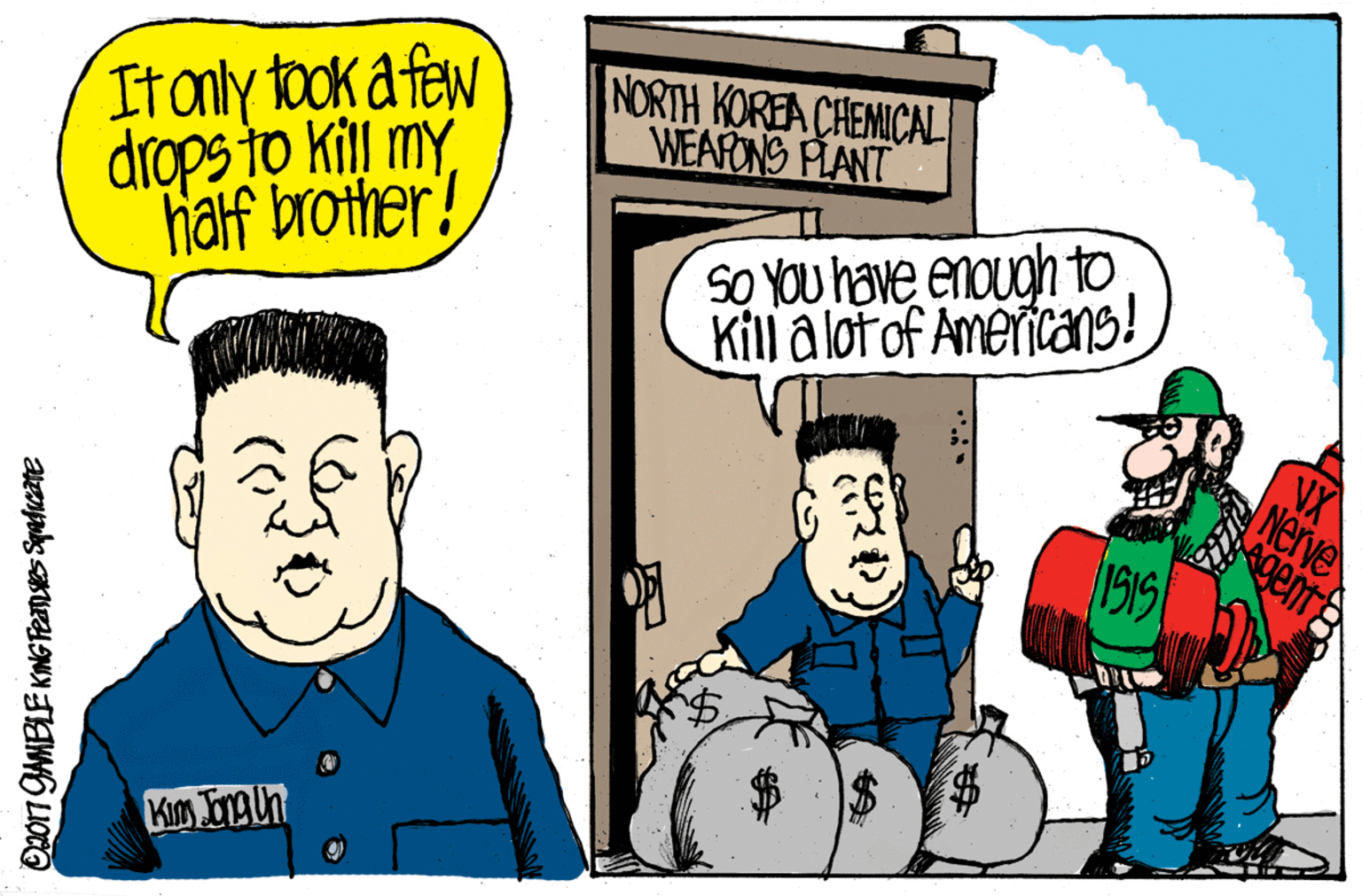 Humour OCR: Italy took a few drops to kill my half brother! NORTH KOREA CHEMICAL WEARONS PLANT SO YOu have enough to Kill a lot of Americans! VX Nerve gem %24 %24 Opor1 AMBLE KING Fees Spaticate Italy took a few drops to kill my half brother! NORTH KOREA CHEMICAL WEARONS PLANT SO YOu have enough to Kill a lot of Americans! VX Nerve gem %24 %24 Opor1 AMBLE KING Fees Spaticate