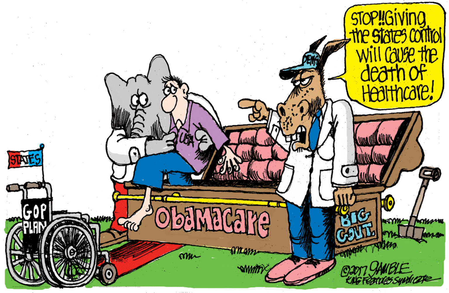 Hat OCR: STOPHGIVING the states control will CaUse the death of Healthcare! Ob&Macare PLAN COUT mam O17 AMBLE STOPHGIVING the states control will CaUse the death of Healthcare! Ob&Macare PLAN COUT mam O17 AMBLE