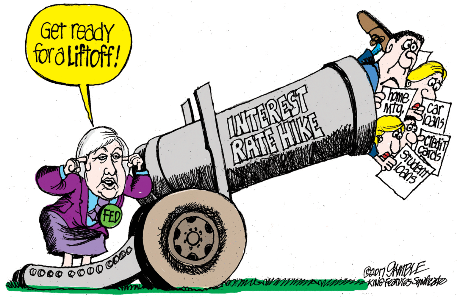 Happy OCR: Get ready foraLiftoffINTEREST RATE HIKE home Mtg. car STuden FED Get ready foraLiftoffINTEREST RATE HIKE home Mtg. car STuden FED