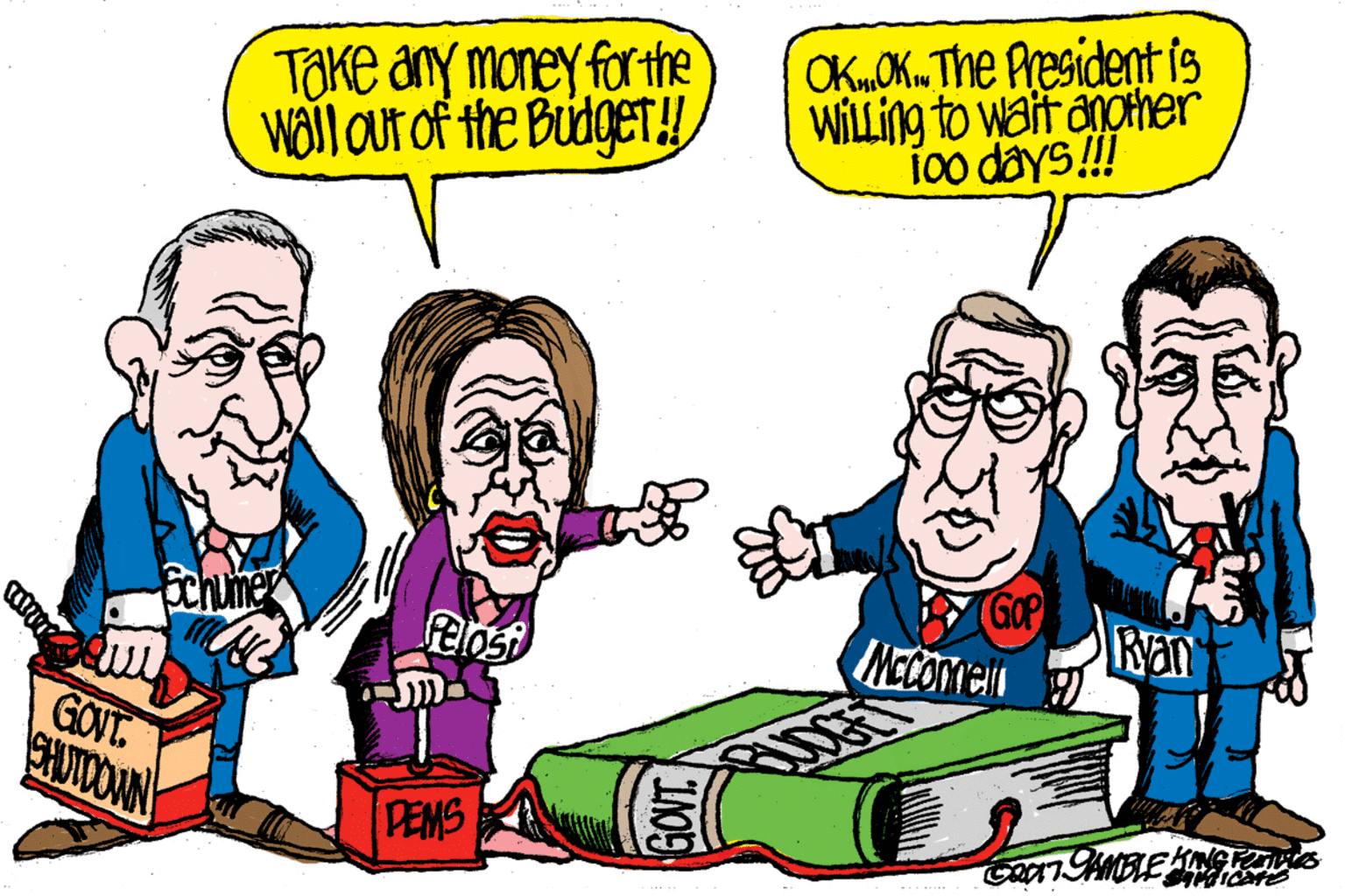 Happy OCR: TOke any money for the wall our of the Budget! OKmOK. The President is WILLING to wait another 100 days!!! GOP Ran INECOTYCHN fchume elost GOT. SHUTOOWN PEMSA TOke any money for the wall our of the Budget! OKmOK. The President is WILLING to wait another 100 days!!! GOP Ran INECOTYCHN fchume elost GOT. SHUTOOWN PEMSA