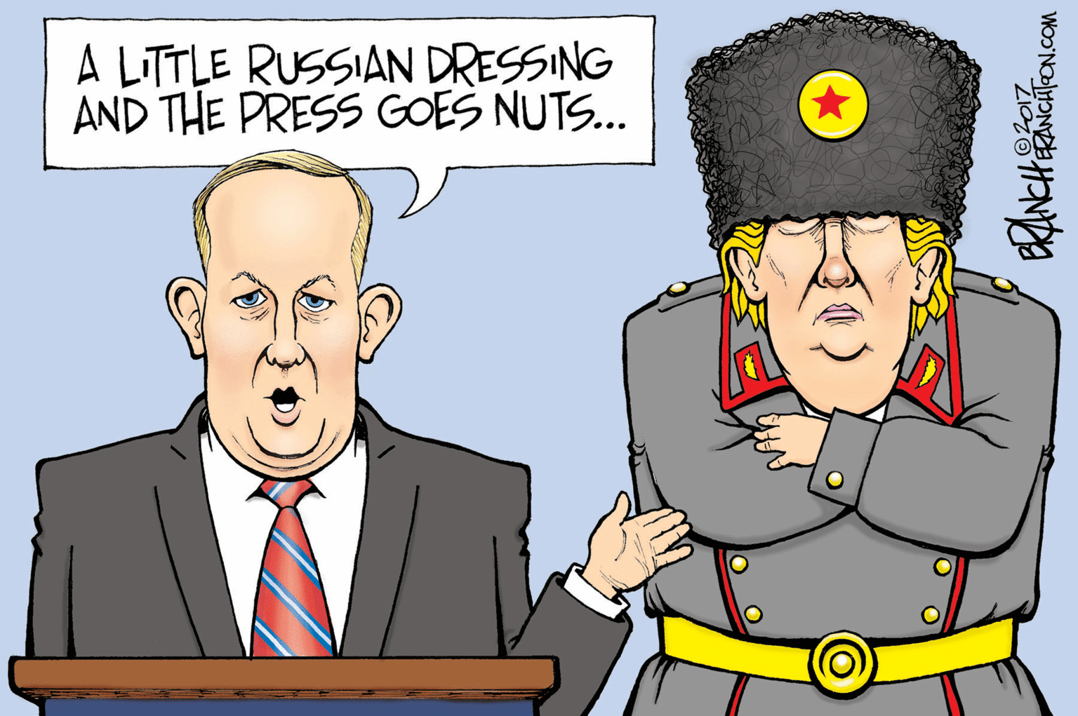 Organ OCR: A LITTLE RUSSIAN DRESSING AND THE PRESS GOES NUTS.. 02017 A LITTLE RUSSIAN DRESSING AND THE PRESS GOES NUTS.. 02017