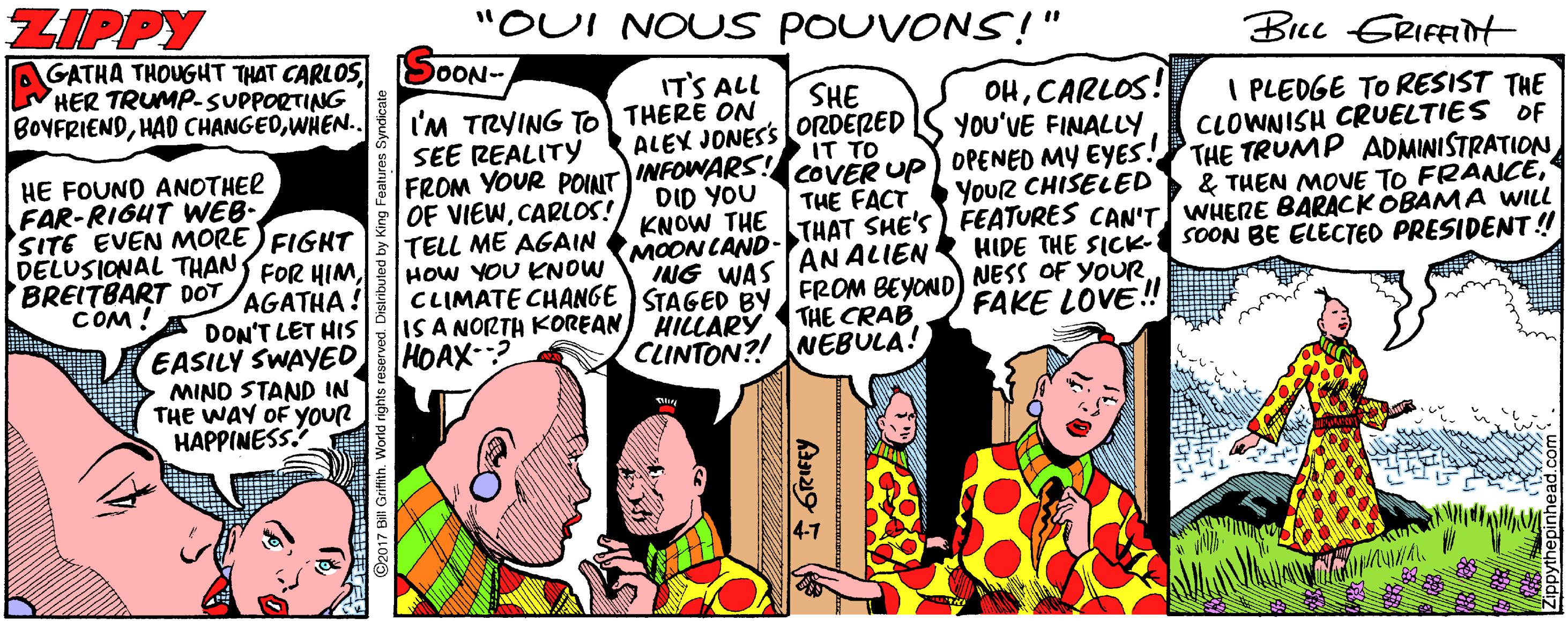 Mammal OCR: ZIPPY "OUI NOUS POUVONS!" BIcc ERIFFdt GATHA THOUGHT THAT CARLOSHER TRUMP-SUPPORTING BOVFRIENDWHEN.. S0ON- IT'S ALL OHCARLOS! You'VE FINALLY I PLEDGE TO RESIST THE CLOWNISH CRUELTIES OF THE TRUMP ADMINISTRATION & THEN MOVE TO FRANCETHAT SHE'S) FEATURES CAN'T WHERE BARACK OBAMA WILL SOON BE ELECTED PRESIDENT! SHE I'M TRYING To THERE ON SEE REALITY ALEX JONESS ORDERED IT TO HE FOUND ANOTHER FAR-RIGHT WEB- FROM YOUR POINT INFOWARS!COVER UP) OPENED MY EYES. DID YOU THE FACT YoUR CHISELED OF VIEWCARLOS! TELL ME AGAIN HOW YOU KNOW KNOW THE SITE EVEN MORE FIGHT FOR HIMAGATHA! DON'T LET HIS EASILY SWAYED MIND STAND IN THE WAY OF YOUR HAPPINESS DELUSIONAL THAN BREITBART DOT COM! MOON LAND- ING WAS ANALIEN HIDE THE SICK- CLIMATE CHANGE TAGED y FROM BEYOND) NESS OF YOUR THE CRAB FAKE LOVE!! ISA NORTH KOREAN HILLARY HOAX-? CLINTON?! NEBULA! ? ZIPPY "OUI NOUS POUVONS!" BIcc ERIFFdt GATHA THOUGHT THAT CARLOSHER TRUMP-SUPPORTING BOVFRIENDHA0 CHANGEDWHEN.. S0ON- IT'S ALL OHCARLOS! You'VE FINALLY I PLEDGE TO RESIST THE CLOWNISH CRUELTIES OF THE TRUMP ADMINISTRATION & THEN MOVE TO FRANCETHAT SHE'S) FEATURES CAN'T WHERE BARACK OBAMA WILL SOON BE ELECTED PRESIDENT! SHE I'M TRYING To THERE ON SEE REALITY ALEX JONESS ORDERED IT TO HE FOUND ANOTHER FAR-RIGHT WEB- FROM YOUR POINT INFOWARS!COVER UP) OPENED MY EYES. DID YOU THE FACT YoUR CHISELED OF VIEWCARLOS! TELL ME AGAIN HOW YOU KNOW KNOW THE SITE EVEN MORE FIGHT FOR HIMAGATHA! DON'T LET HIS EASILY SWAYED MIND STAND IN THE WAY OF YOUR HAPPINESS DELUSIONAL THAN BREITBART DOT COM! MOON LAND- ING WAS ANALIEN HIDE THE SICK- CLIMATE CHANGE TAGED y FROM BEYOND) NESS OF YOUR THE CRAB FAKE LOVE!! ISA NORTH KOREAN HILLARY HOAX-? CLINTON?! NEBULA! ?
