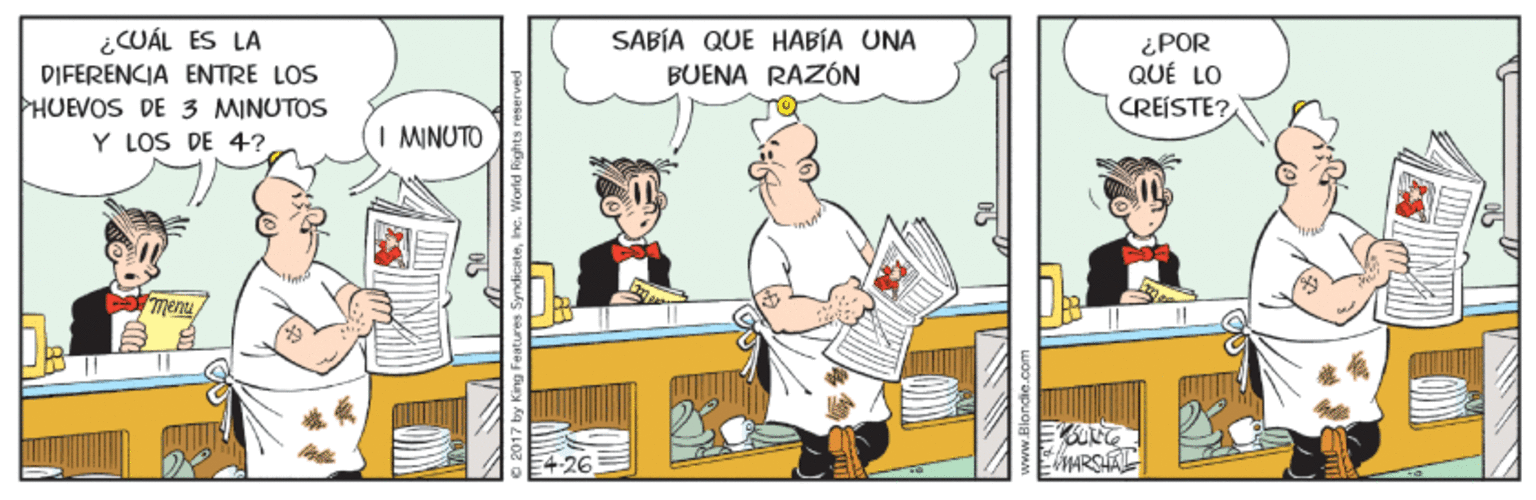 Conversation OCR: SABÍA QUE HABÍA UNA BUENA RAZÓN ¿CUÁL ÉS LA DIFERENCIA ENTRE LOS HUEVOS DE 3 MINUTOS Y LOS DE 4? ¿POR QUÉ LO CREÍSTE?I MINUTO "menu www.Blondic.c SABÍA QUE HABÍA UNA BUENA RAZÓN ¿CUÁL ÉS LA DIFERENCIA ENTRE LOS HUEVOS DE 3 MINUTOS Y LOS DE 4? ¿POR QUÉ LO CREÍSTE?I MINUTO "menu www.Blondic.c