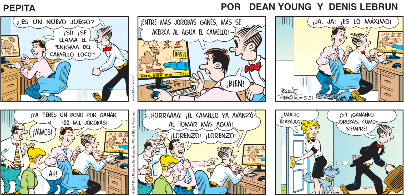 Mammal OCR: ¿EH? NECESITO VER DE QUÉ SE TRATA ESTO ¡HURRAAA! ¿GANÉ 50000! ¡VOLVÍ A GANAR! PEPTA 4 JOHN MARSHAL ¿ES UN NUEVO JUEGO? ENTRE MÁS JOROBAS GANESMÁS SE ACERCA AL AGUA EL CAMELLO! ¡JAJA! ¡ES LO MÁXIMO! ¡SI! ¡SE LLAMA EL "ENIGMA DEL BUST/ SUST CAMELLO LOCO"! OASIS 90898 ¡BIEN! MARSHA 5-21 iHURRAAAA! EL CAMELLO YA AVANZÓ AL TOMAR MÁS AGUA! ¡SI! ¡GANANDO JOROBASCOMO SIEMPRE! ¡YA TIENES UN BONO POR GANAR ¿MUCHO TRABAJO?G 100 MIL JOROBAS! VAMOS! LORENZO! LORENZO! ¡AH! ¿EH? NECESITO VER DE QUÉ SE TRATA ESTO ¡HURRAAA! ¿GANÉ 50000! ¡VOLVÍ A GANAR! PEPTA 4 JOHN MARSHAL ¿ES UN NUEVO JUEGO? ENTRE MÁS JOROBAS GANESMÁS SE ACERCA AL AGUA EL CAMELLO! ¡JAJA! ¡ES LO MÁXIMO! ¡SI! ¡SE LLAMA EL "ENIGMA DEL BUST/ SUST CAMELLO LOCO"! OASIS 90898 ¡BIEN! MARSHA 5-21 iHURRAAAA! EL CAMELLO YA AVANZÓ AL TOMAR MÁS AGUA! ¡SI! ¡GANANDO JOROBASCOMO SIEMPRE! ¡YA TIENES UN BONO POR GANAR ¿MUCHO TRABAJO?G 100 MIL JOROBAS! VAMOS! LORENZO! LORENZO! ¡AH!