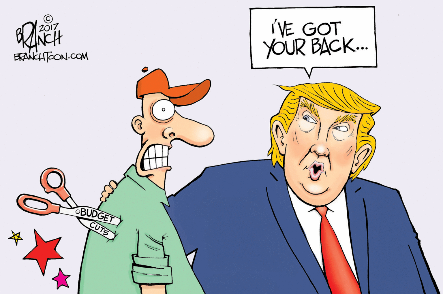 Interaction OCR: IVE GOT YOUR BACK.. 2017 ERANCHTOON.COM OBUDGET CUTS IVE GOT YOUR BACK.. 2017 ERANCHTOON.COM OBUDGET CUTS