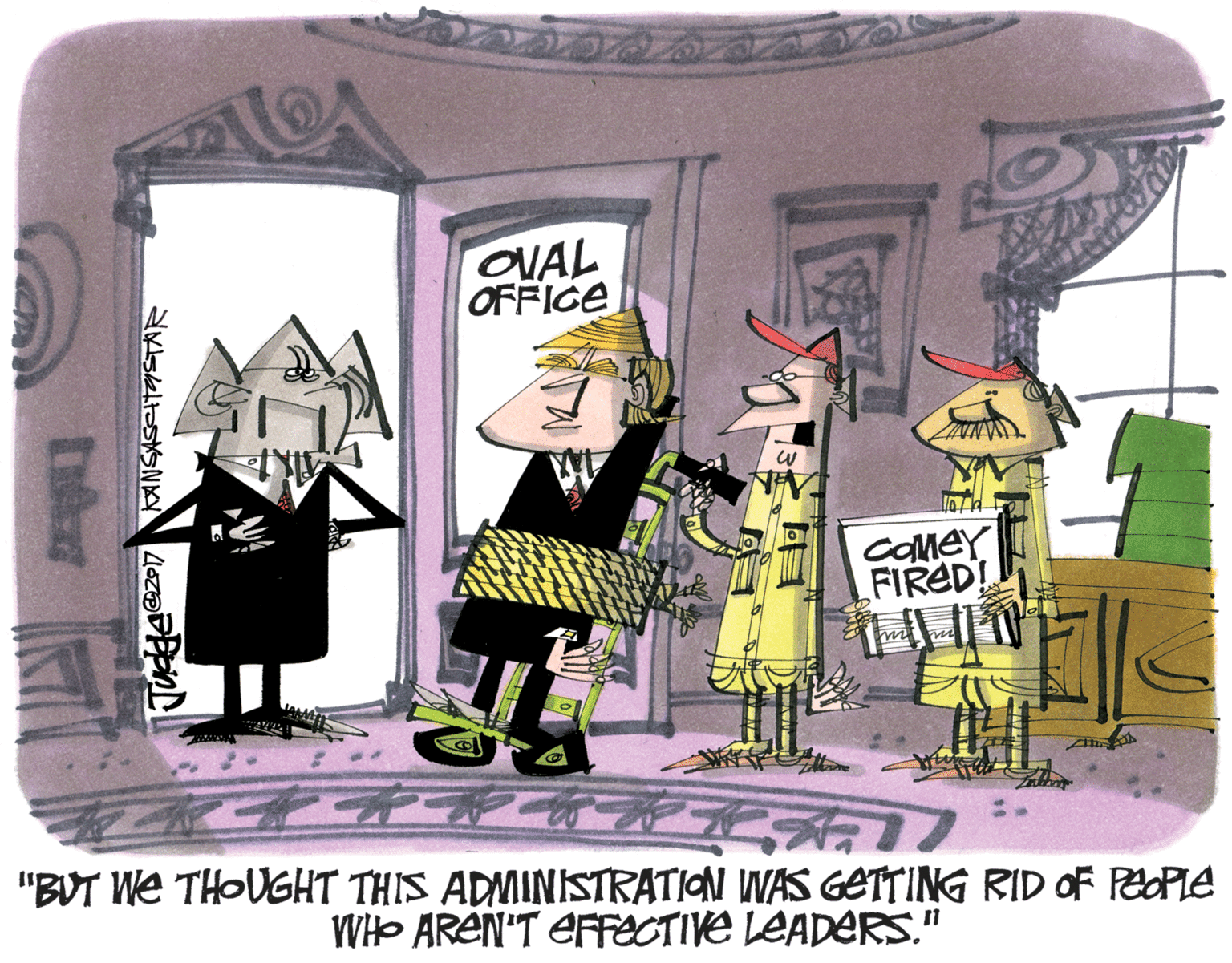 Design OCR: OUAL OFFICE COMEY FIRED! ??? "BUT WE THOUGHT THIS ADMINSTRATION WAS GETTING RID OF POPIE YVHO AREN'T EFFECTIVE LEADERS." OUAL OFFICE COMEY FIRED! ??? "BUT WE THOUGHT THIS ADMINSTRATION WAS GETTING RID OF POPIE YVHO AREN'T EFFECTIVE LEADERS."