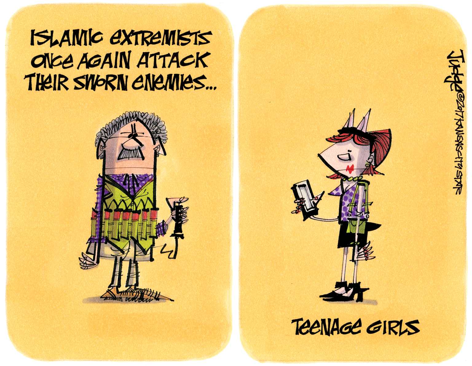 Magenta OCR: ISLAMIC EXTREMISTS abe AGAIN ATTACK THEIR SNORN ENEMIE. TEENAGE GIRLS ISLAMIC EXTREMISTS abe AGAIN ATTACK THEIR SNORN ENEMIE. TEENAGE GIRLS