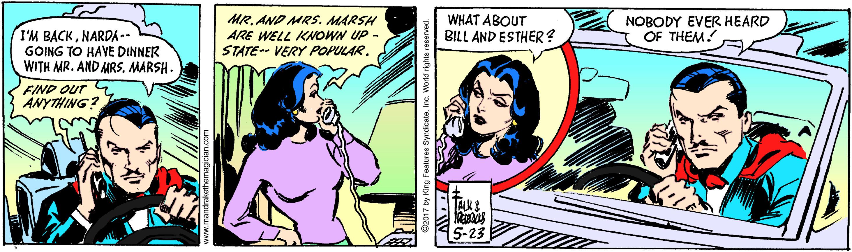 Font OCR: I'M BACKNARDA -- GOING TO HAYE DINNER WITH MR. AND MRS. MARSH. MR. AND MRS. MARSH ARE WELL KNOWN UP - STATE-- VERY POPULAR. WHAT ABOUT BILL AND ESTHER? NOBODY EVER HEARD OF THEM! FIND OUT 4 ANYTHING? 5-23 I'M BACKNARDA -- GOING TO HAYE DINNER WITH MR. AND MRS. MARSH. MR. AND MRS. MARSH ARE WELL KNOWN UP - STATE-- VERY POPULAR. WHAT ABOUT BILL AND ESTHER? NOBODY EVER HEARD OF THEM! FIND OUT 4 ANYTHING? 5-23