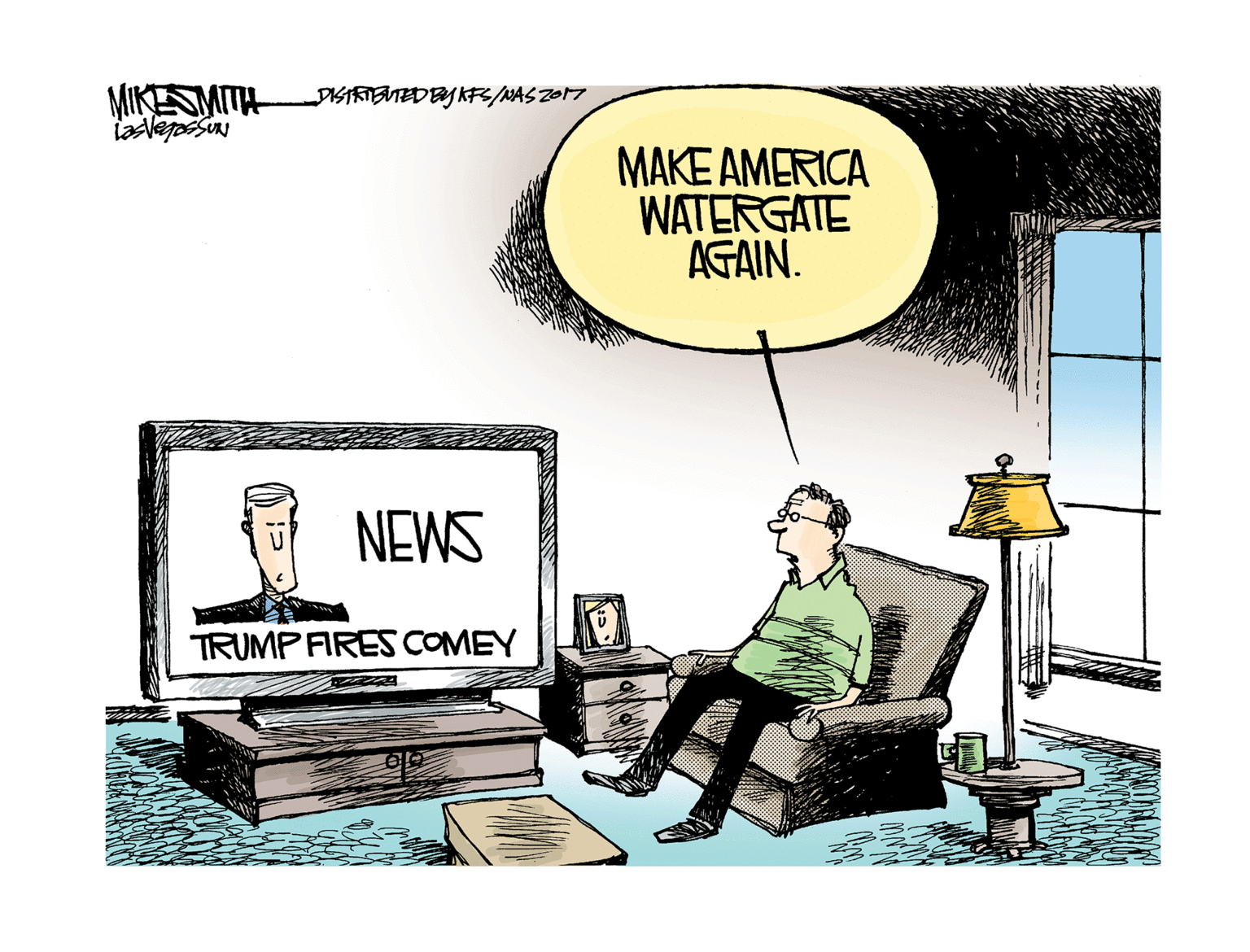 Humour OCR: MIKSMITH DISTRIBTED BY KF/NASZO17 MAKE AMERICA WATERGATE AGAIN. NEWS TRUMP FIRES COMEY MIKSMITH DISTRIBTED BY KF/NASZO17 MAKE AMERICA WATERGATE AGAIN. NEWS TRUMP FIRES COMEY