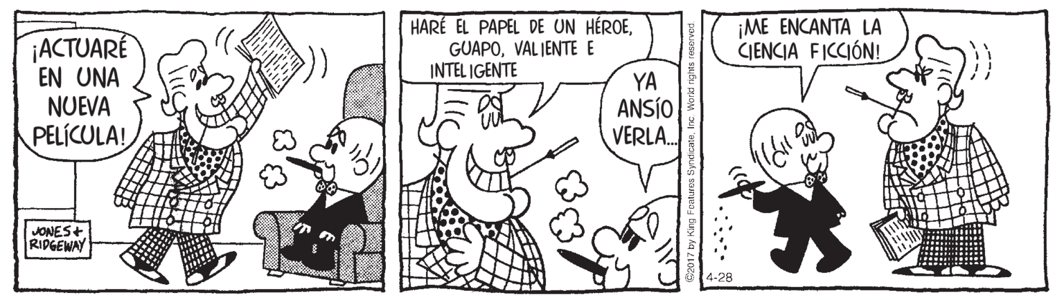 Interaction OCR: HARÉ EL PAPEL DE UN HÉROEVALJENTE E INTEL IGENTE ¡ME ENCANTA LA CIENCIA FICCIÓN! ¡ACTUARE EN UNA NUEVA PELÍCULA! YA ANSÍO VERLA. JONES+ RIDGEWAY 84-28 HARÉ EL PAPEL DE UN HÉROEVALJENTE E INTEL IGENTE ¡ME ENCANTA LA CIENCIA FICCIÓN! ¡ACTUARE EN UNA NUEVA PELÍCULA! YA ANSÍO VERLA. JONES+ RIDGEWAY 84-28