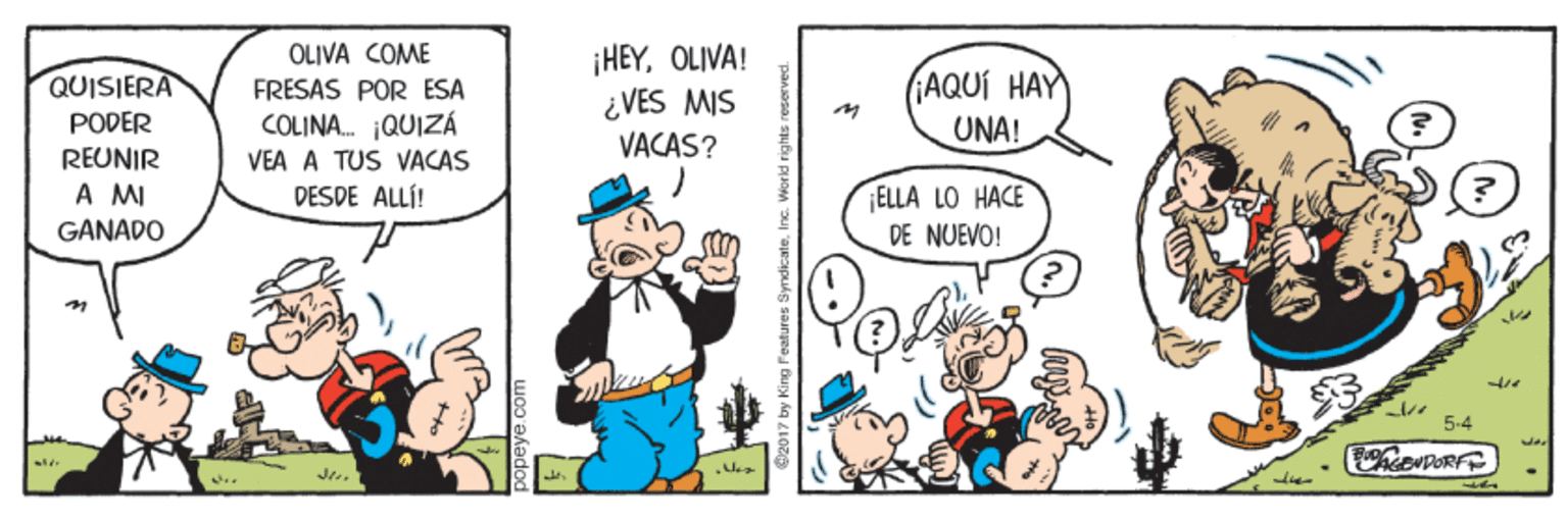 Art OCR: OLIVA COME FRESAS POR ESA COLINA. ¡QUIZA VEA À TUS VACAS ¡HEYOLIVA! ¿VES MIS QUISIERA PODER AQUÍ HAY UNA! VACAS? REUNIR A M ELLA LO HACE DE NUEVO! DESDE ALLÍ! GANADO 5-4 J.. OLIVA COME FRESAS POR ESA COLINA. ¡QUIZA VEA À TUS VACAS ¡HEYOLIVA! ¿VES MIS QUISIERA PODER AQUÍ HAY UNA! VACAS? REUNIR A M ELLA LO HACE DE NUEVO! DESDE ALLÍ! GANADO 5-4 J..