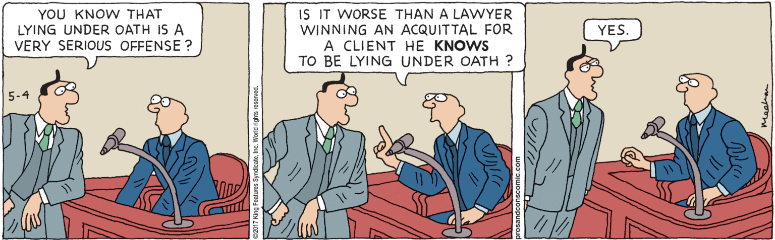 Font OCR: YOU KNOW THAT LYING UNDER OATH IS A VERY SERIOUS OFFENSE ? IS IT WORSE THAN A LAWYER WINNING AN ACQUITTAL FOR A CLIENT HE KNOWS TO BE LYING UNDER OATH ? YES. 5-4 YOU KNOW THAT LYING UNDER OATH IS A VERY SERIOUS OFFENSE ? IS IT WORSE THAN A LAWYER WINNING AN ACQUITTAL FOR A CLIENT HE KNOWS TO BE LYING UNDER OATH ? YES. 5-4