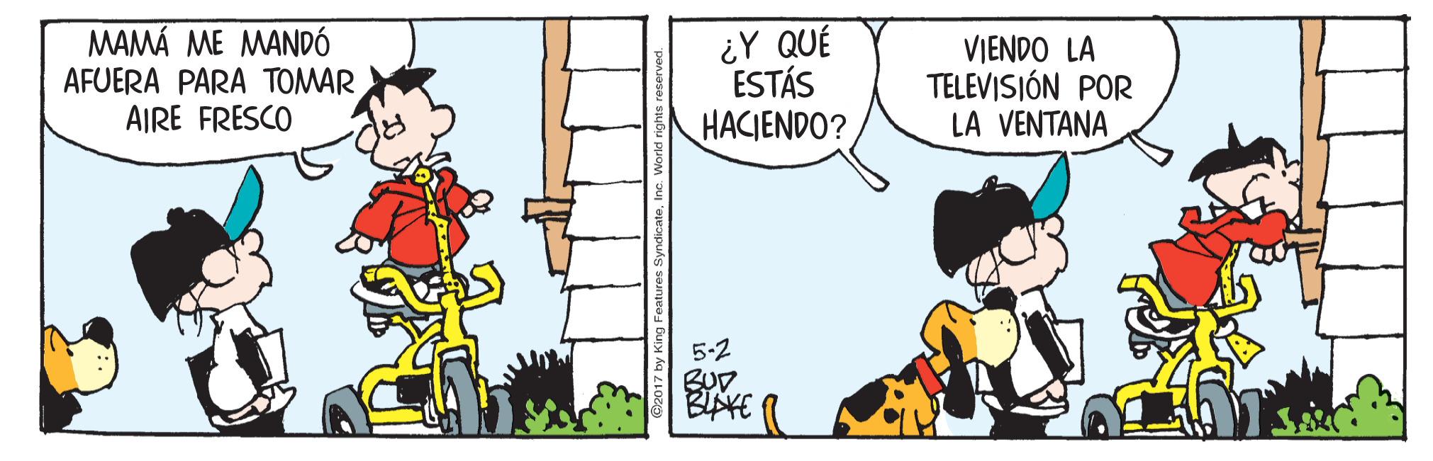 Art OCR: MAMÁ ME MANDÓ AFUERA PARA TOMAR AIRE FRESCO ¿Y QUÉ ESTÁS HACIENDO? VIENDO LA TELEVISIÓN POR LA VENTANA 5-2 BUD. BIYE MAMÁ ME MANDÓ AFUERA PARA TOMAR AIRE FRESCO ¿Y QUÉ ESTÁS HACIENDO? VIENDO LA TELEVISIÓN POR LA VENTANA 5-2 BUD. BIYE