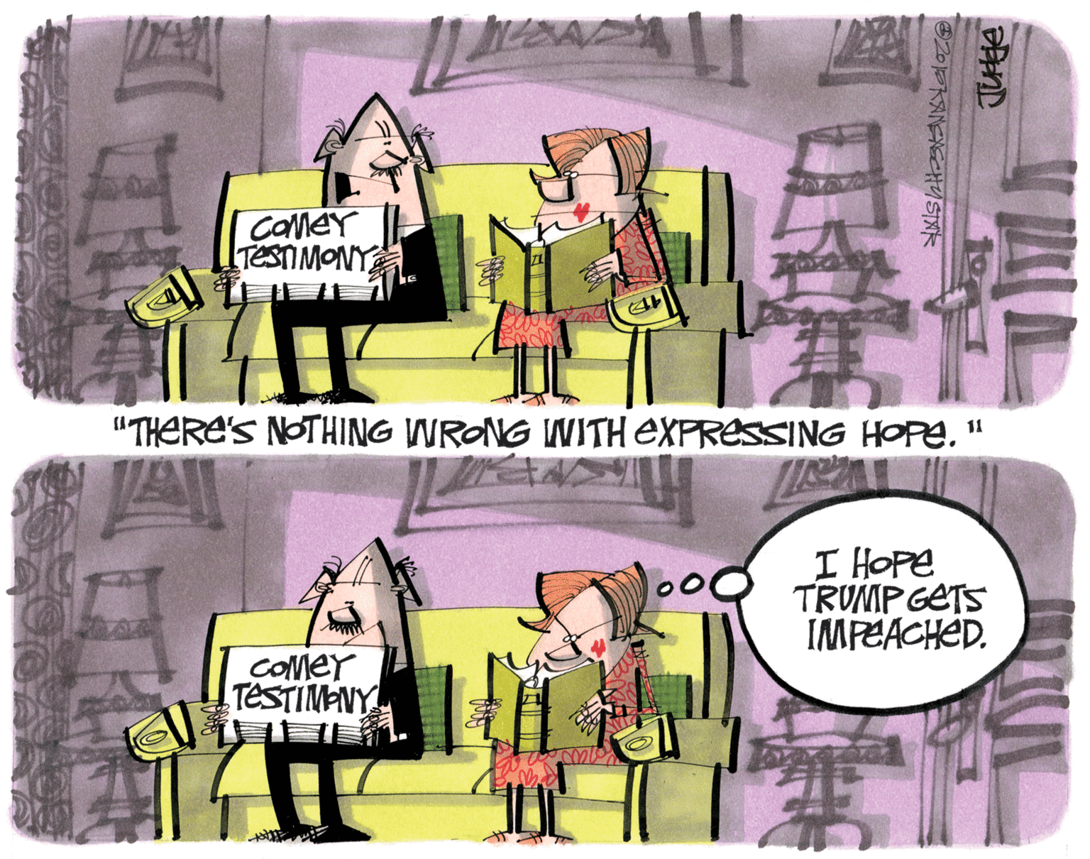 Working animal OCR: Camer TESTMONY "THERE'S NOTHING WRONG INITH EXPRESSING HOPE. 11 I HOPE TRUMP GETS IMPEACHÉD. COmer TESTIMANY PAND 200KANENGCHYSINK Camer TESTMONY "THERE'S NOTHING WRONG INITH EXPRESSING HOPE. 11 I HOPE TRUMP GETS IMPEACHÉD. COmer TESTIMANY PAND 200KANENGCHYSINK