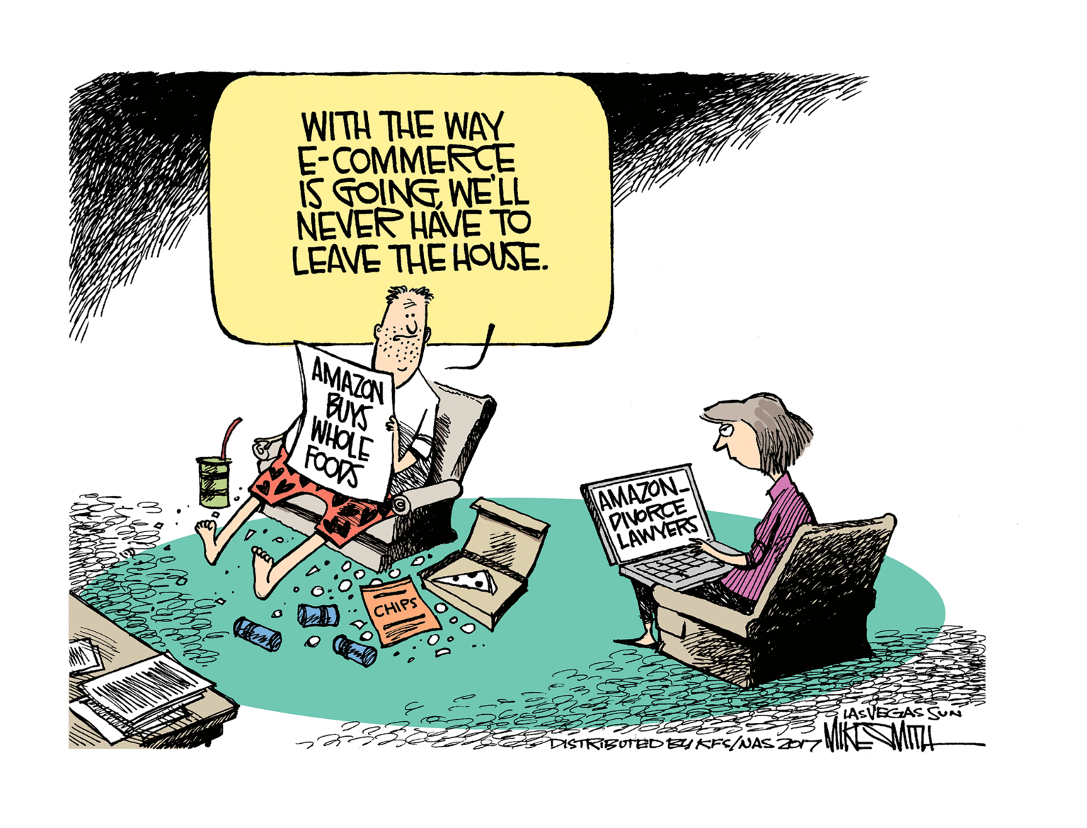 Graphics OCR: WITH THE WAY E-COMMERCE IS FOINGWELL NEVER HAVÉ TO LEAVE THE HOUSE. AMAZON BUYS WHOLE FOODS ?????? DIVORCE LAWYERS CHIPS LASVEGAS SUN MIKEMITH DISTRIBOTEDBYKF/NAS7 WITH THE WAY E-COMMERCE IS FOINGWELL NEVER HAVÉ TO LEAVE THE HOUSE. AMAZON BUYS WHOLE FOODS ?????? DIVORCE LAWYERS CHIPS LASVEGAS SUN MIKEMITH DISTRIBOTEDBYKF/NAS7