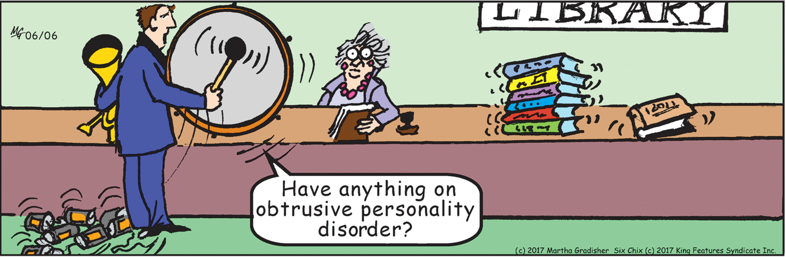 Interaction OCR: LIBRAKY MG06/06 Have anything on obtrusive personality disorder? (c) 2017 Martha Gradisher Six Chix (c) 2017 King Features Syndicate Inc. LIBRAKY MG06/06 Have anything on obtrusive personality disorder? (c) 2017 Martha Gradisher Six Chix (c) 2017 King Features Syndicate Inc.