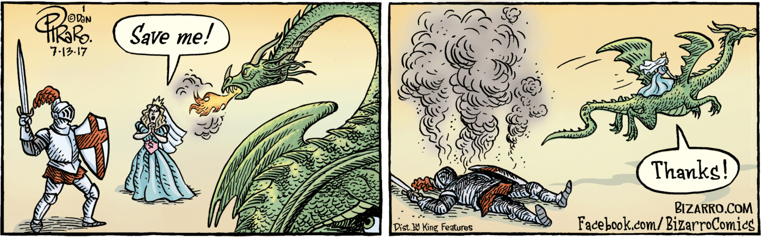 Graphics OCR: BIZARRO.COM Facebook.com/BizarroComics Dist Y King features Save me! 7.13.17 Thanks! BIZARRO.COM Facebook.com/BizarroComics Dist Y King features Save me! 7.13.17 Thanks!