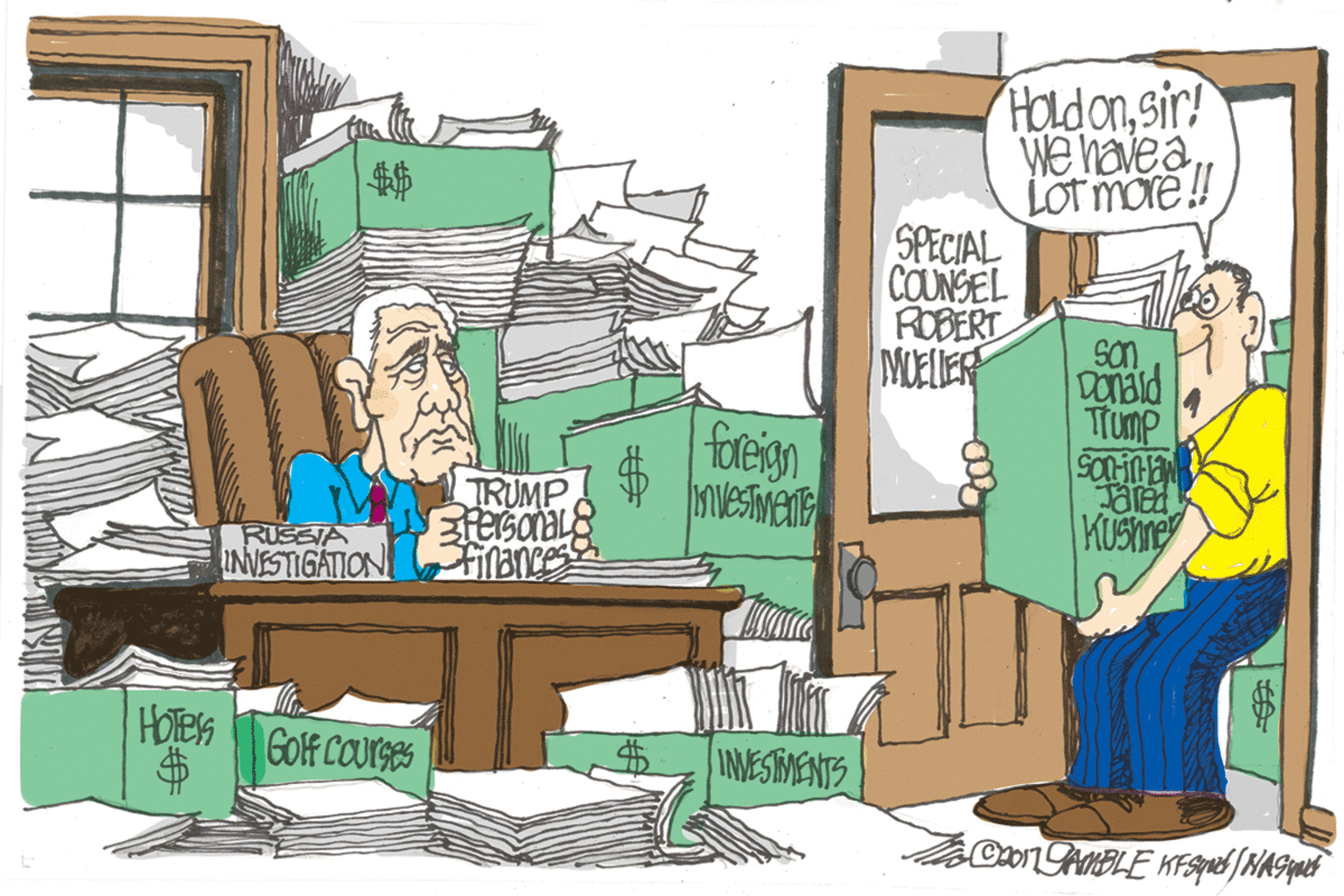 Art OCR: Holdonsir! We have a LOT more ! SPECIAL COUNSEL ROBERT son DOnald MUElLER Trump foleign TRUMP RUSSIA INVESTIGATION financess KUSKN HOTES GOff COUTGES IMESTMENTS %24 Holdonsir! We have a LOT more ! SPECIAL COUNSEL ROBERT son DOnald MUElLER Trump foleign TRUMP RUSSIA INVESTIGATION financess KUSKN HOTES GOff COUTGES IMESTMENTS %24