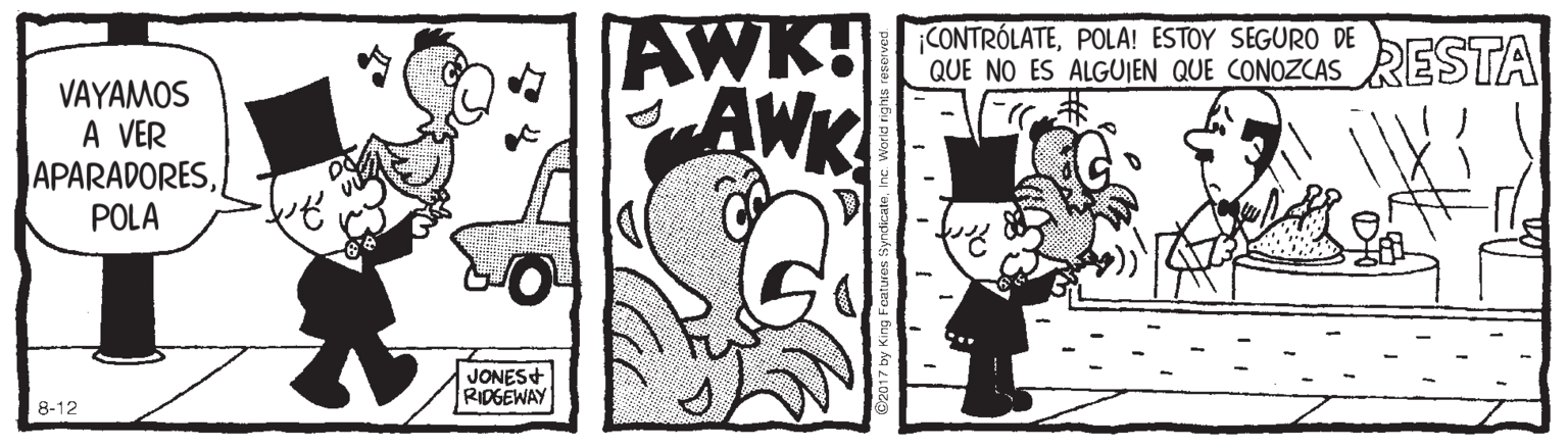 Tire OCR: AWK! AWK CONTRÓLATEPOLA! ESTOY SEGURO DE QUE NO ES ALGUIEN QUE CONOZCAS RESTA VAYAMOS A VER APARADORESPOLA JONES+ RIDGEWAY 8-12 AWK! AWK CONTRÓLATEPOLA! ESTOY SEGURO DE QUE NO ES ALGUIEN QUE CONOZCAS RESTA VAYAMOS A VER APARADORESPOLA JONES+ RIDGEWAY 8-12