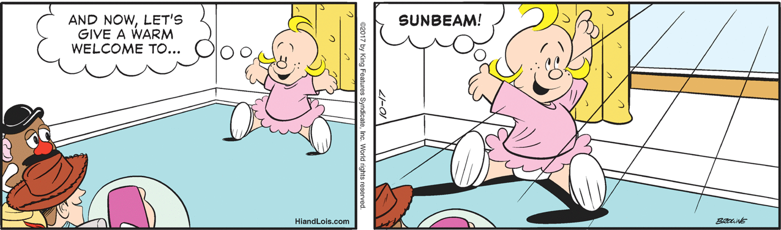 Gesture OCR: SUNBEAM! AND NOWLET'S GIVE A WARM WELCOME TO... HiandLois.com SUNBEAM! AND NOWLET'S GIVE A WARM WELCOME TO... HiandLois.com
