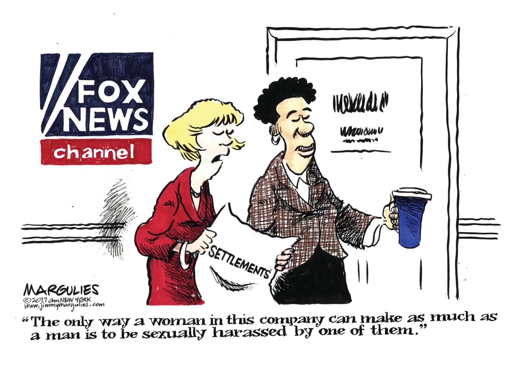 Gesture OCR: FOX NEWS channel SETTLEMENTS MARGULIES ©2017 amNEW YPRK www.jimmymargulies.com "The only way a woman in this company can make as much as a man is to be sexually harassed¯by one of them." FOX NEWS channel SETTLEMENTS MARGULIES ©2017 amNEW YPRK www.jimmymargulies.com "The only way a woman in this company can make as much as a man is to be sexually harassed¯by one of them."