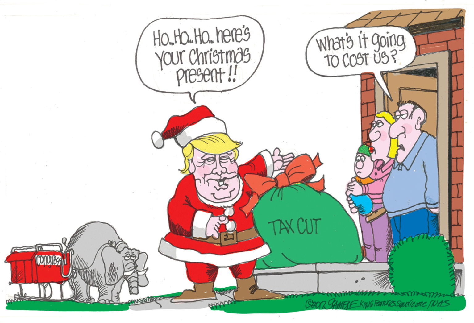 Happy OCR: Ho.Ha Hohere's Your Christmas Present !! What's it going TO COST ÚS? TAX CUT Ho.Ha Hohere's Your Christmas Present !! What's it going TO COST ÚS? TAX CUT